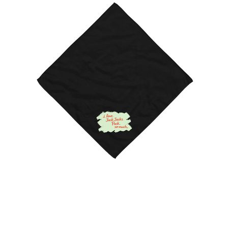 I Love Jack Jack?s Pack So Much, a Black Cotton Bandana