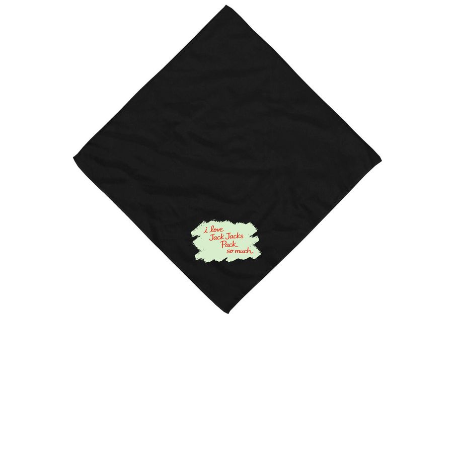 I Love Jack Jack?s Pack So Much, a Black Cotton Bandana