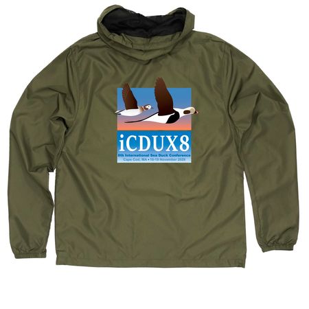 iCDUX8: Windbreaker, a Army Quarter-Zip Windbreaker (back-view)