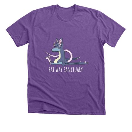 Bat Rat, a Heather Team Purple Premium Unisex Tee