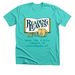 Reading Leaves Logo Tee, a Heather Sea Green Premium Unisex Tee