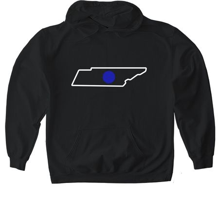 Tennessee Blue Dots, a Black Gildan Softstyle Pullover Hoodie