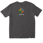 SOUL CARE T-SHIRT, a Charcoal Softstyle Cotton Tee (back-view)