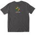 SOUL CARE T-SHIRT, a Charcoal Softstyle Cotton Tee (back-view)
