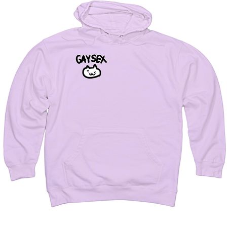 GAY SEX!, a Lavender Midweight Pullover Hoodie