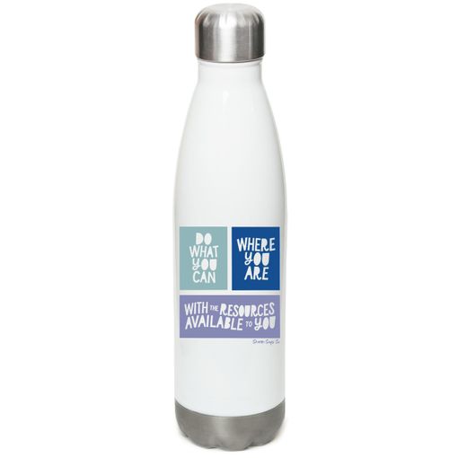 Do What You Can (Purple) Stainless Steel Water Bottle