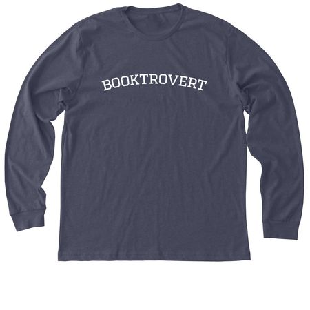 Booktrovert University, a Heather Midnight Navy Premium Long Sleeve Tee