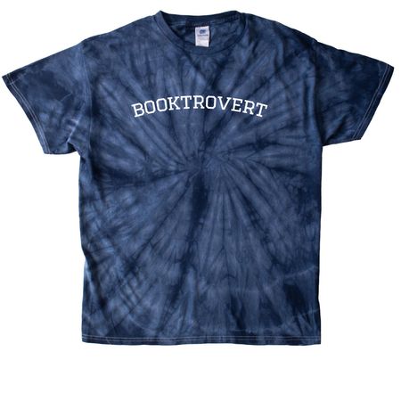 Booktrovert University, a Navy Classic Tie Dye Tee