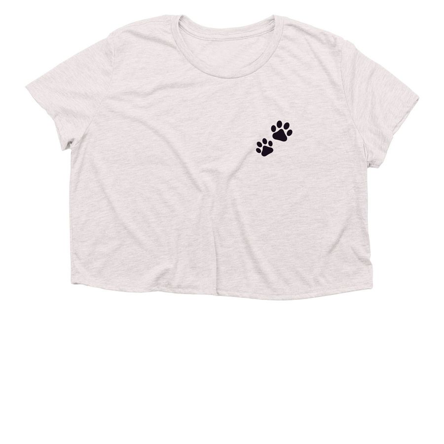 The Catty Shack&nbsp;, a Heather Dust Women?s Flowy Cropped Tee