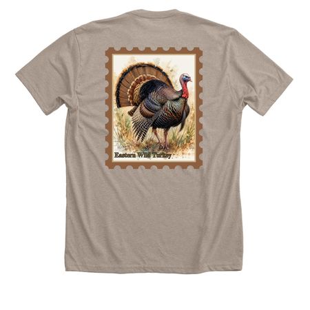 Wild Turkey Stamp, a Heather Stone Premium Unisex Tee