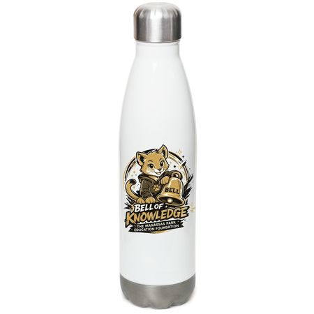 MPEF Bell of Knowledge Bottle, a White Stainless Steel Water Bottle