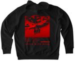 Speak With Dead, a Black Stanley/Stella Unisex Cruiser 2.0 Pullover Hoodie (back-view)