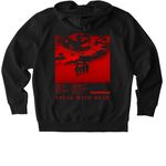 Speak With Dead, a Black Stanley/Stella Unisex Cultivator 2.0 Zip Up Pullover Hoodie (back-view)