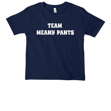 Youth Team Meany Pants T-Shirt, a Navy Youth Heavyweight Tee