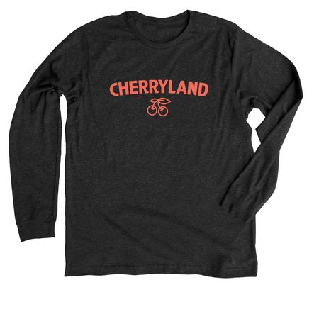 Cherryland ?, a Dark Grey Heather Premium Long Sleeve Tee