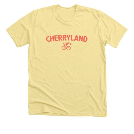 Cherryland ?, a Heather Yellow Gold Premium Unisex Tee
