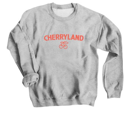 Cherryland ?, a Sport Grey Crewneck Sweatshirt
