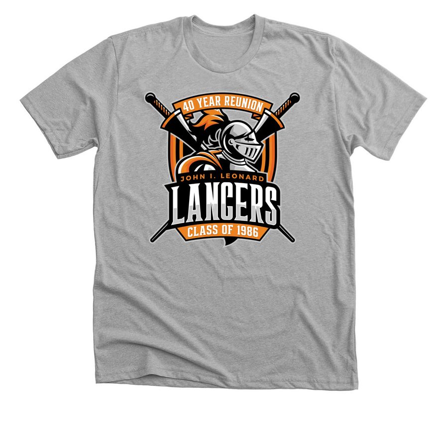 John I. Leonard Class of 1986 Reunion, a Athletic Heather Premium Unisex Tee