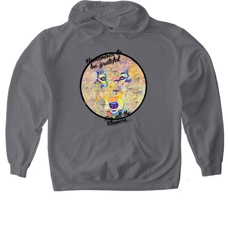 RANGO IN FLOWERS&nbsp;, a Charcoal Gildan Softstyle Pullover Hoodie