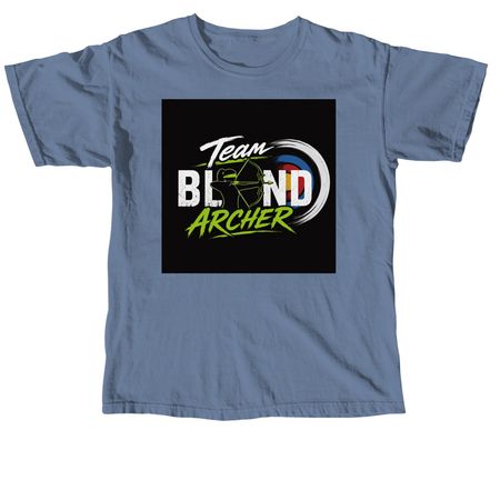 Team Blind Archer, a Blue Jean Comfort Colors Unisex Tee