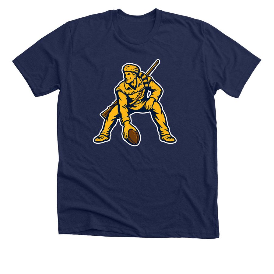Mountaineer Hike, a Solid Navy Blend Premium Unisex Tee