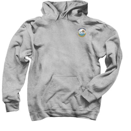 Front and Back Tees, a Sport Grey Pullover Hoodie