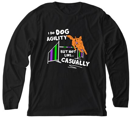 Not Casually Golden, a Solid Black Blend Premium Long Sleeve Tee