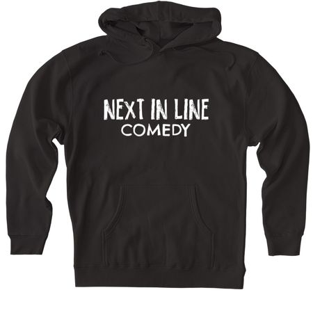 Next In Line Hoodies, a Black Heavyweight Pullover Hoodie