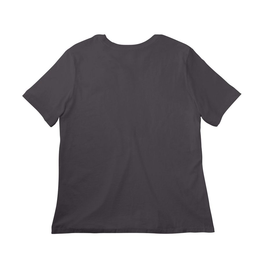 Sarah Support Squad woman cut, a Dark Grey Women?s Relaxed Cotton Tee (back-view)