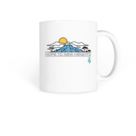Hope to New Heights, a White Coffee Mug