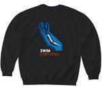 Kinda Chic, a Black Softstyle Crewneck Sweatshirt (back-view)