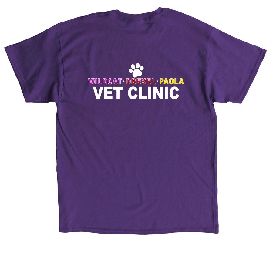 Total Sit Show, a Purple Classic Unisex Tee (back-view)