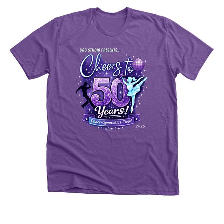 2026 G&G Studio Finale Shirt, a Heather Team Purple Premium Unisex Tee