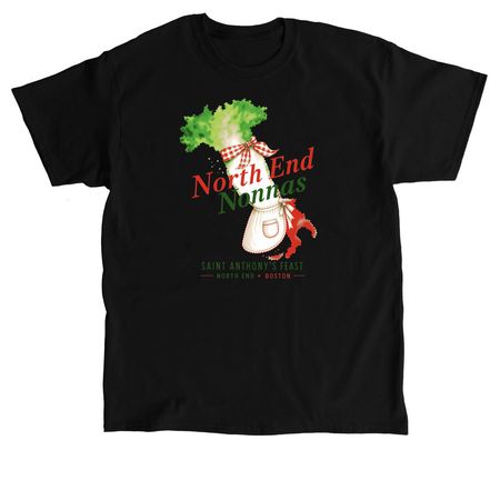 North End Nonnas, a Black Classic Unisex Tee