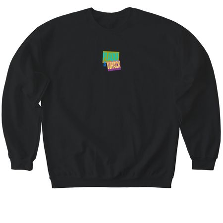 Plaque is Whack, a Black Softstyle Crewneck Sweatshirt