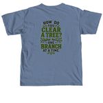 I Survived! Vermilion County Edition&nbsp;, a Blue Jean Comfort Colors Unisex Tee (back-view)