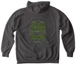 I Survived! Vermilion County Edition&nbsp;, a Pepper Comfort Colors Pullover Hoodie (back-view)