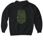 I Survived! Vermilion County Edition&nbsp;, a Black Gildan Softstyle Pullover Hoodie (back-view)