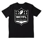 WCYFL&nbsp;, a Black Nike Dri-FIT Jersey Blend Performance Tee (back-view)