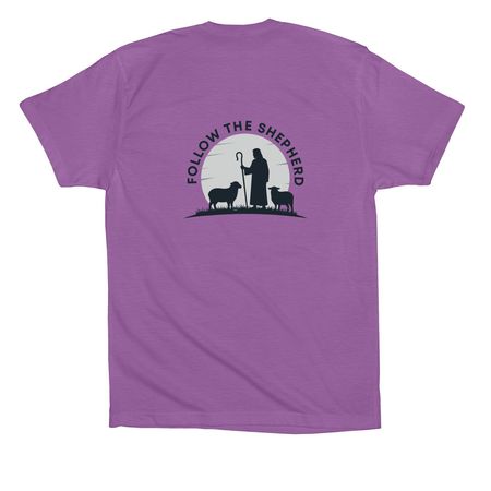 Follow the Shepherd RFK 204, a Royal Purple Premium Cotton Tee