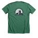 Follow the Shepherd RFK 204, a Heather Grass Green Premium Unisex Tee (back-view)