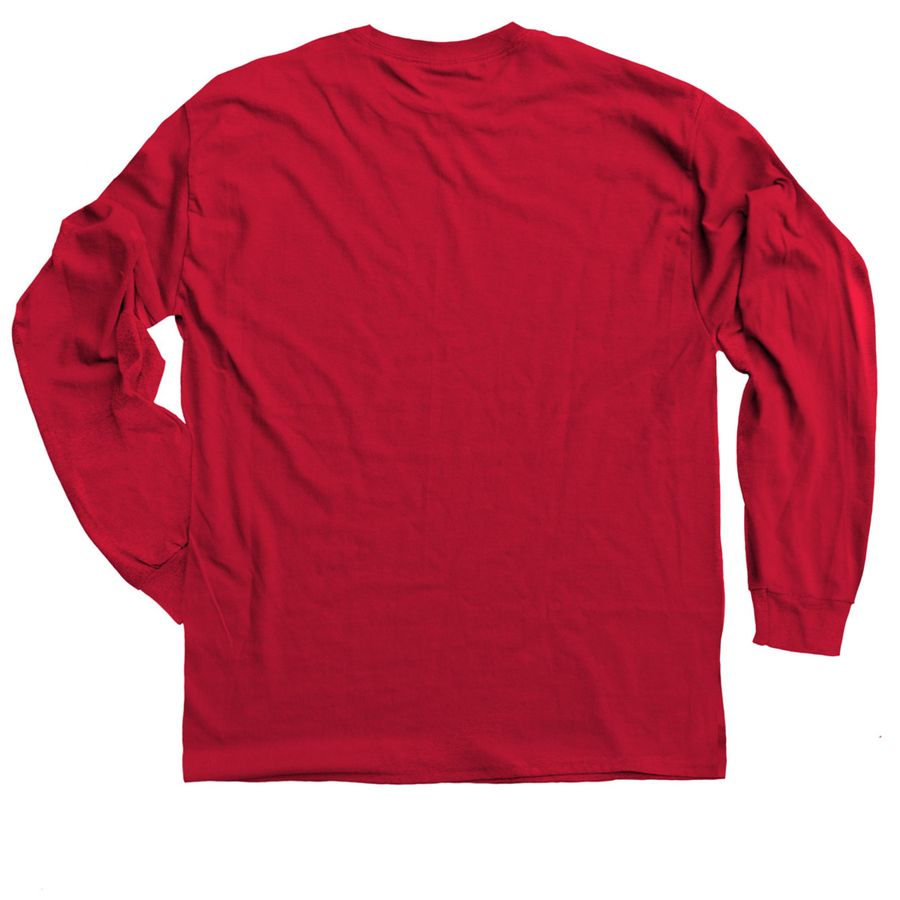 Save a Heart Shirts, a Red Classic Long Sleeve Tee (back-view)