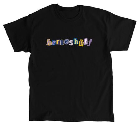 Message In a Bottle, a Black Classic Unisex Tee