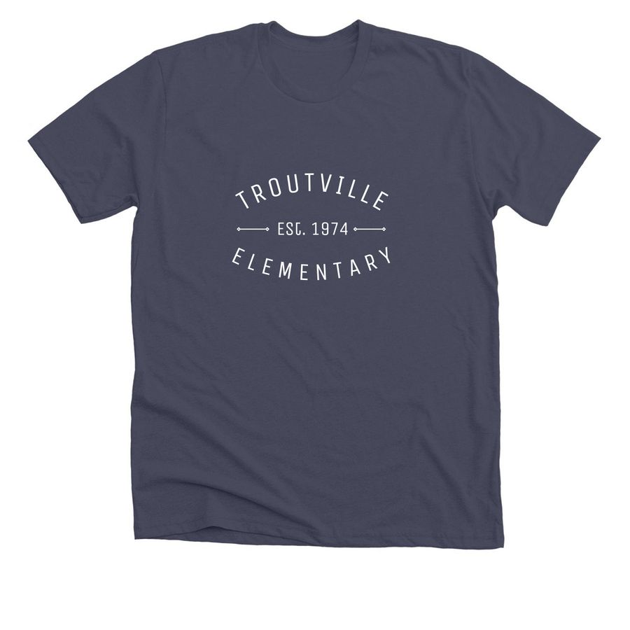 Est. 1974, a Heather Midnight Navy Premium Unisex Tee