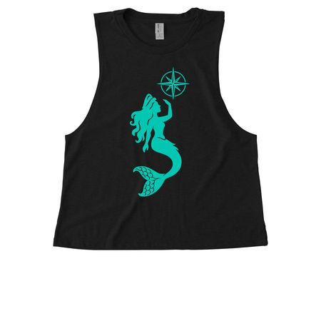 "Just Figure It Out", a Deep Black Allmade Eco Triblend Women?s Muscle Tank