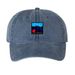 Cover Your Noggin: Michigan Leather Pride, a Navy Printed Pigment Dye Baseball Cap