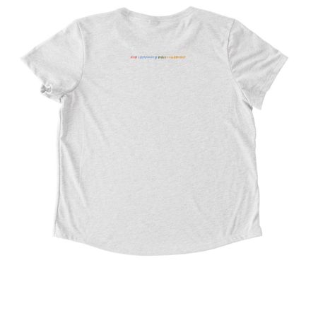 Loved Chosen Anchored, a Fairly White Allmade Eco Triblend Women?s Scoop Neck Tee (back-view)