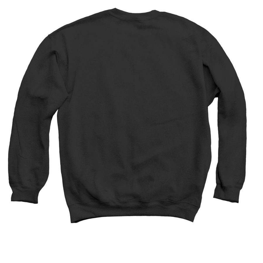 Trees And Creek&nbsp;, a Black Crewneck Sweatshirt (back-view)