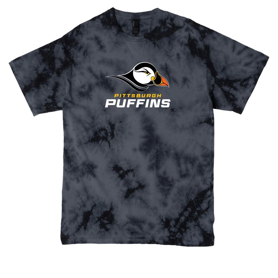 Pittsburgh Puffins&nbsp;Crystal Tie Dye Tee, a Black Crystal Tie Dye Tee