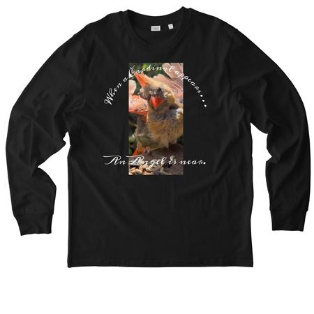 When a Cardinal appears. &nbsp;, a Black Stanley/Stella Unisex Creator 2.0 Long Sleeve Tee